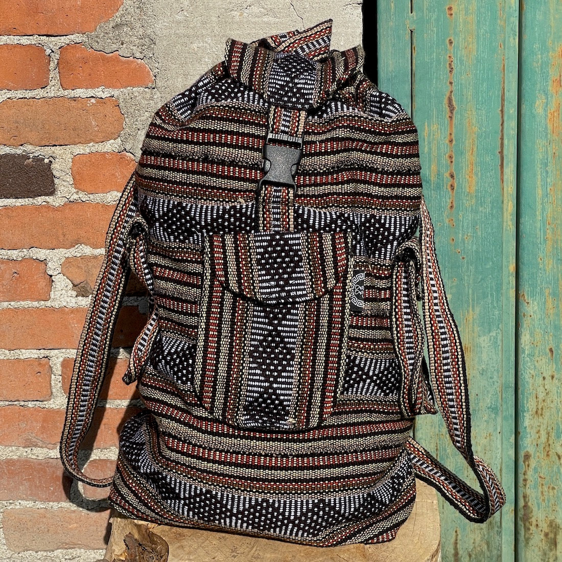baja poncho mini backpack Brown Baja Backpack, Jumbo Size