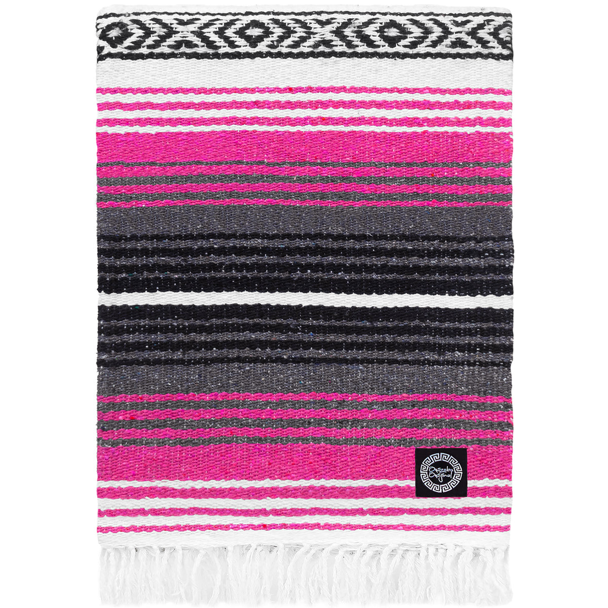 Pink Grey Falsa Blanket