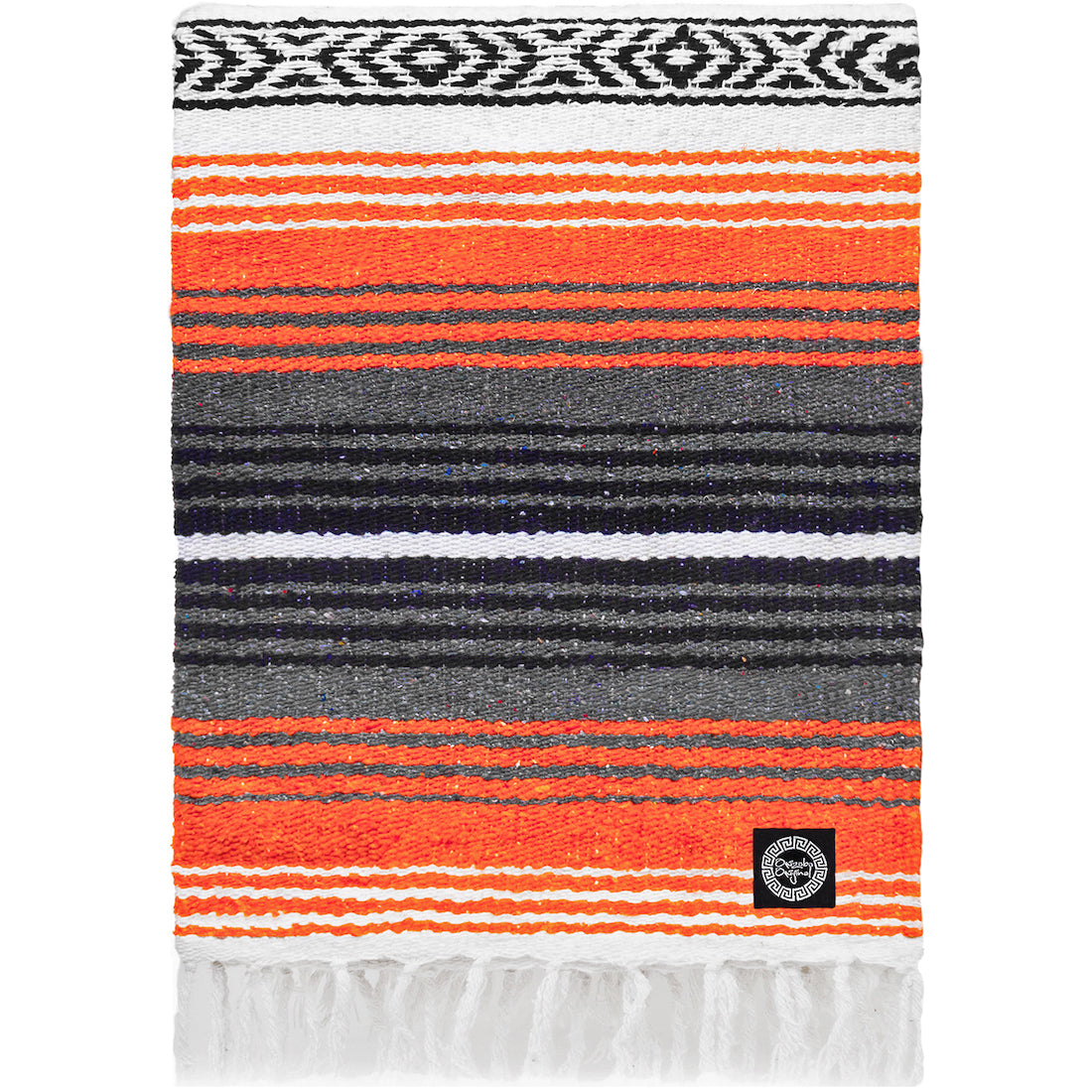 Orange and top grey blanket