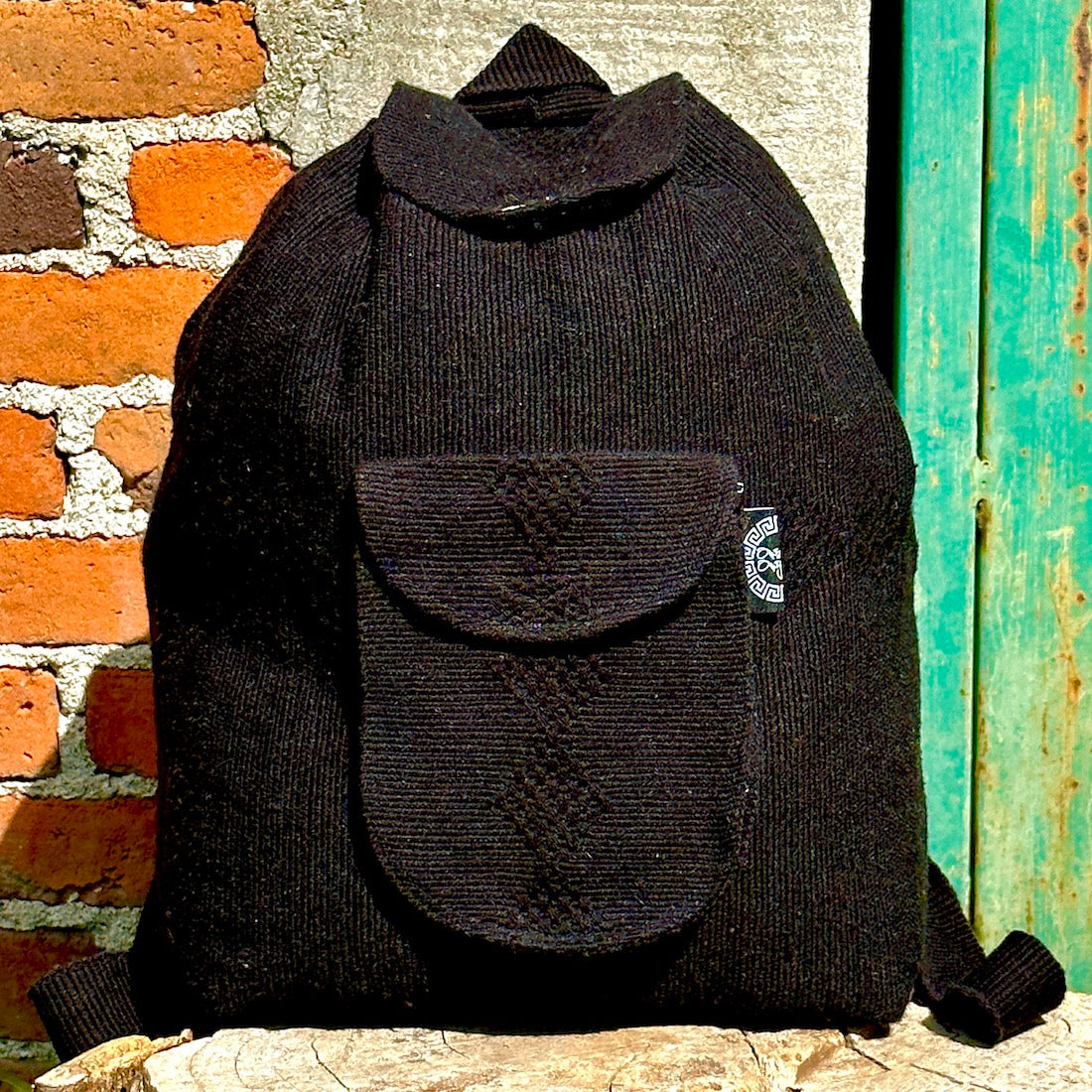 Black Classic Mexican Backpack - 