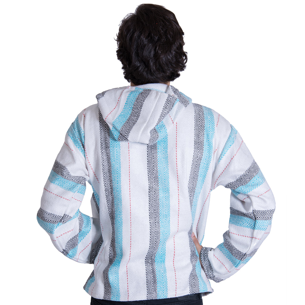 Threaded Purple and Blue Drug Rug