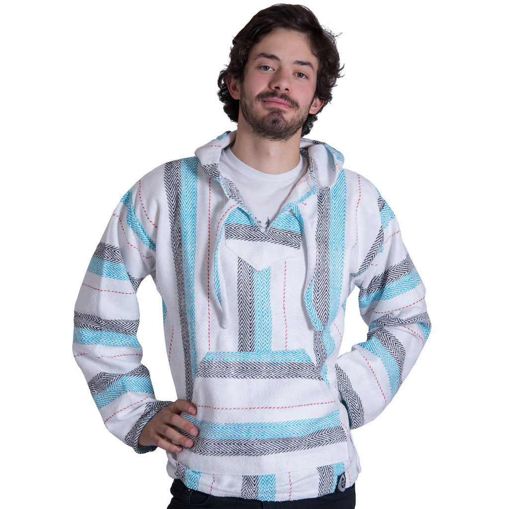 Threaded Purple and Blue Drug Rug