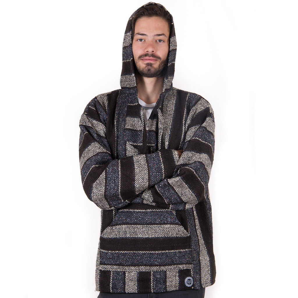 black grey and white drug rug