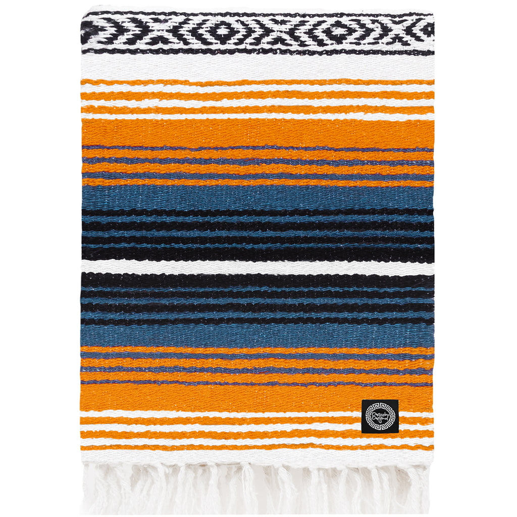 copper orange steel blue and white falsa by orizaba original - "Delfina"