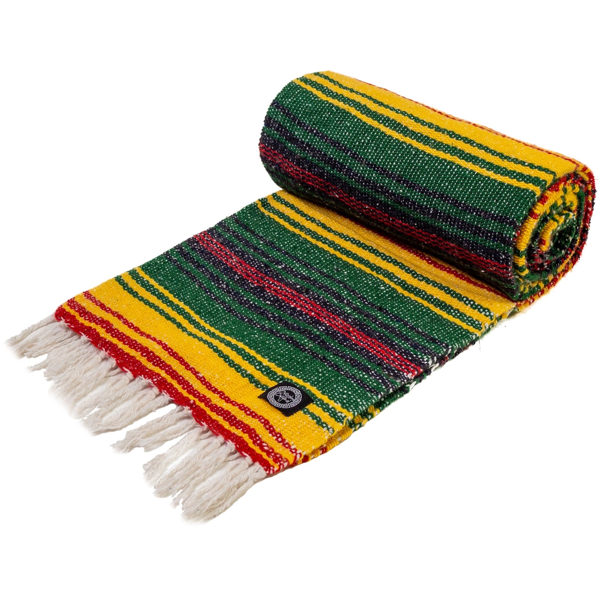 Mexican Rasta Yellow & Green Rasta Mexican Blanket -